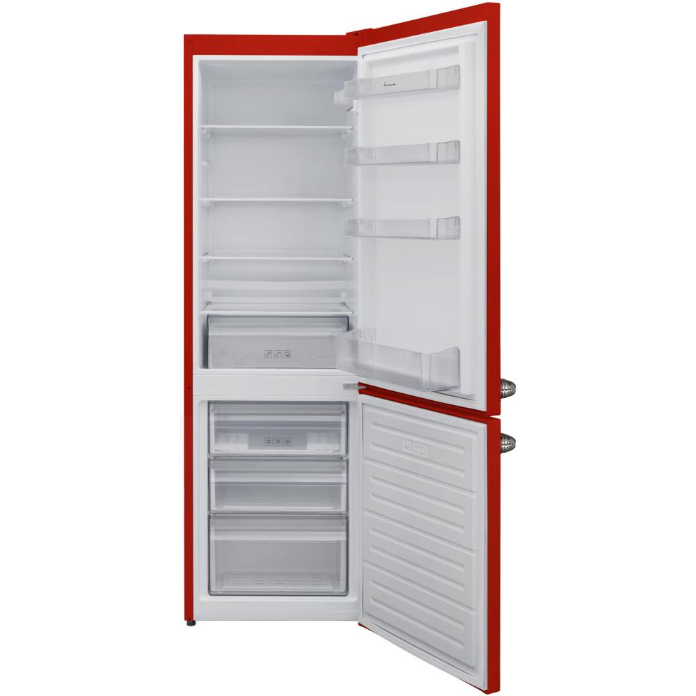 Fram Retro Koel-vriescombinatie 268L – Crème – Less Frost – LED-verlichting – Energieklasse E – 5 Jaar Garantie