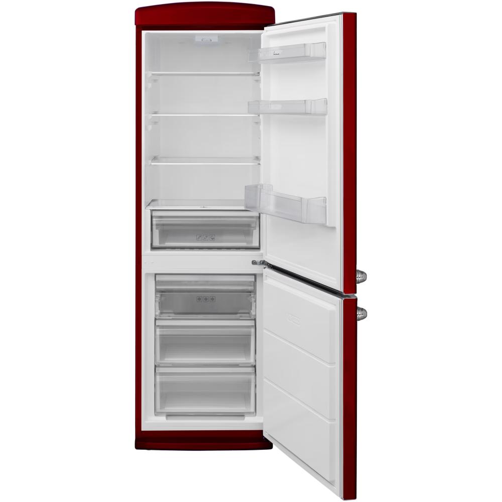 Fram Retro Koel-vriescombinatie 340L – Crème – Less Frost – LED-verlichting – Energieklasse E – 5 Jaar Garantie