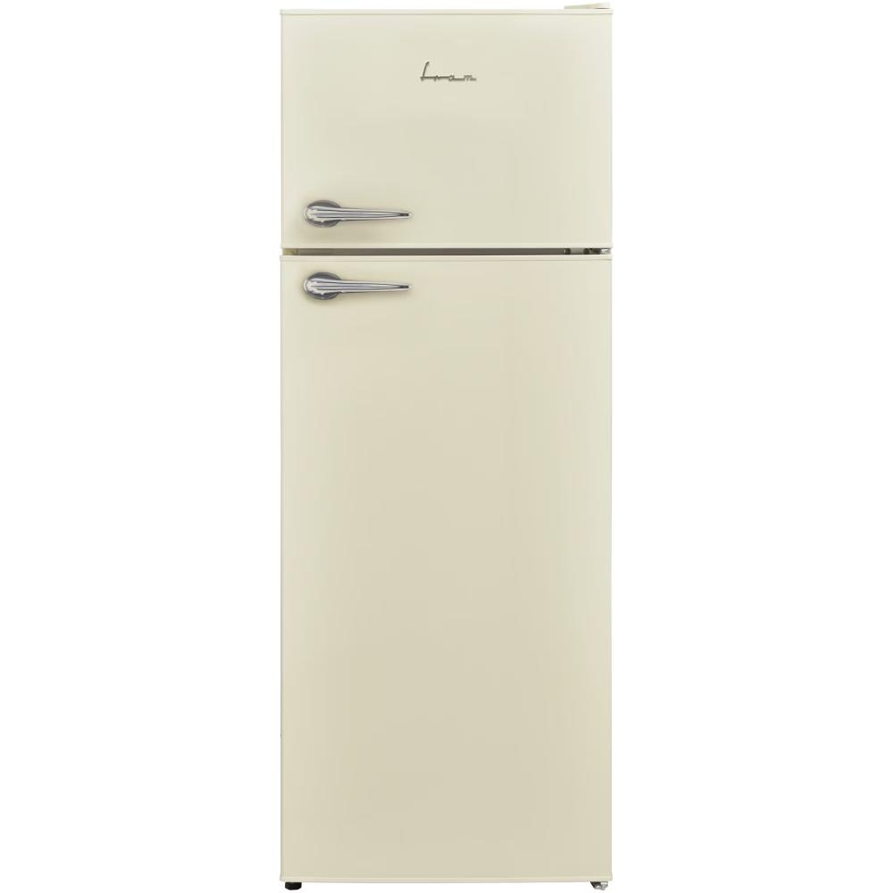 Fram Retro Koel-vriescombinatie 212L – Crème – Less Frost – LED-verlichting – Energieklasse E – 5 Jaar Garantie