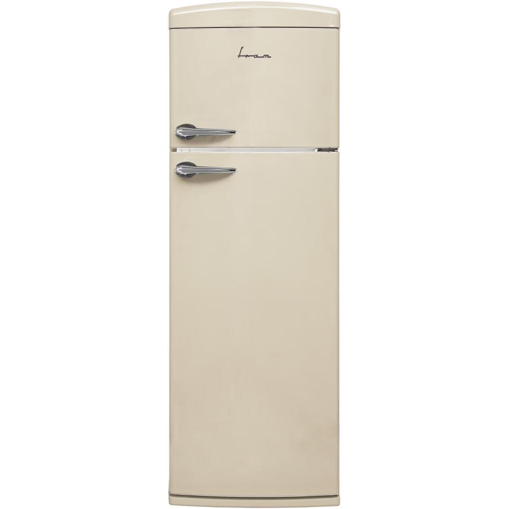 Fram – Koel‑vriescombinatie – 311 L, Energieklasse E – Mechanische thermostaat – LED‑verlichting – Bordeaux