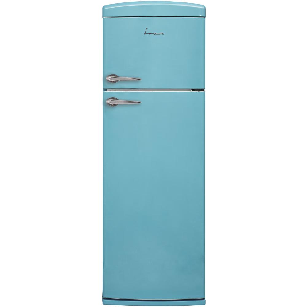 Fram – Koel‑vriescombinatie – 311 L, Energieklasse E – Mechanische thermostaat – LED‑verlichting – Bordeaux