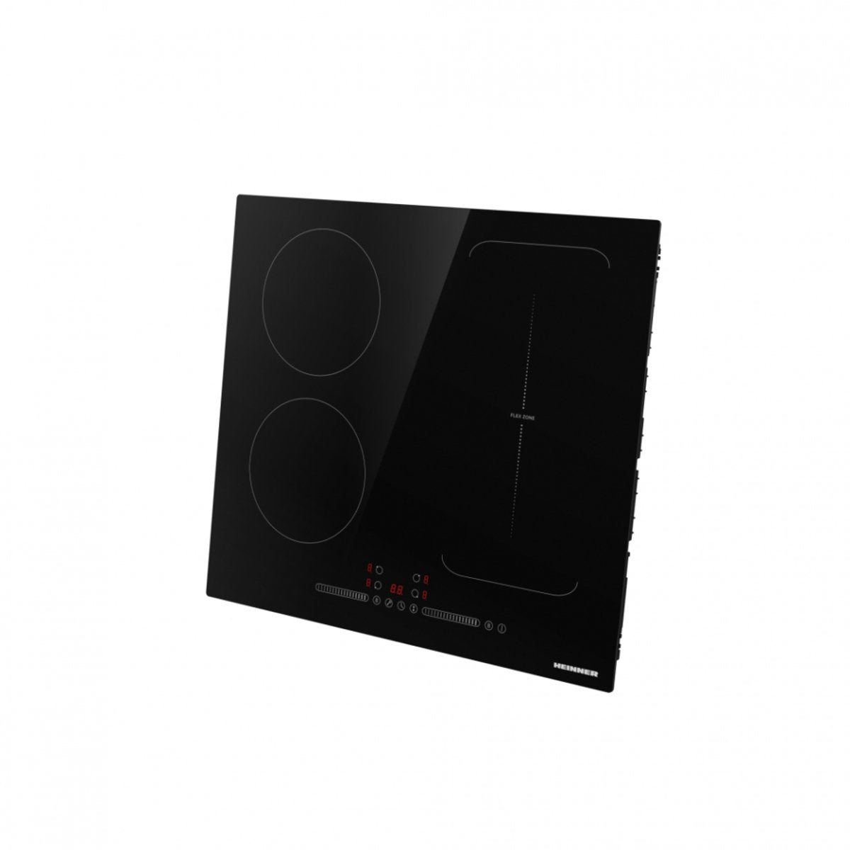 Heinner HBHI-M4ZB1FXTC Inbouw Keramische Kookplaat - 4 Zones, Touch Control, Zwart Glas