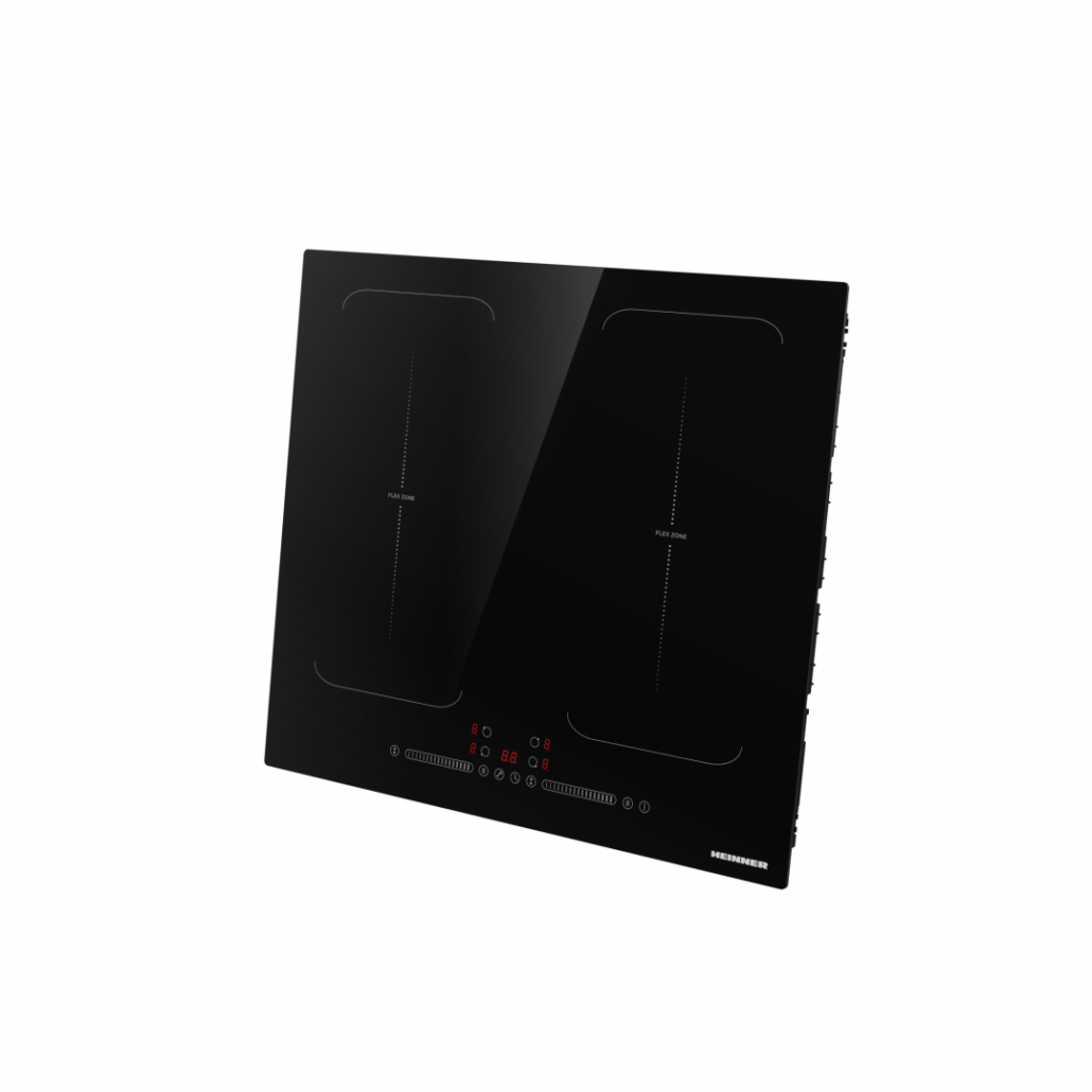 Heinner Inbouw Inductiekookplaat - 60 cm - 4 Kookzones - Boostfunctie - Slider Touchbediening - Timer - Kinderslot - Automatische Panherkenning - Zwart