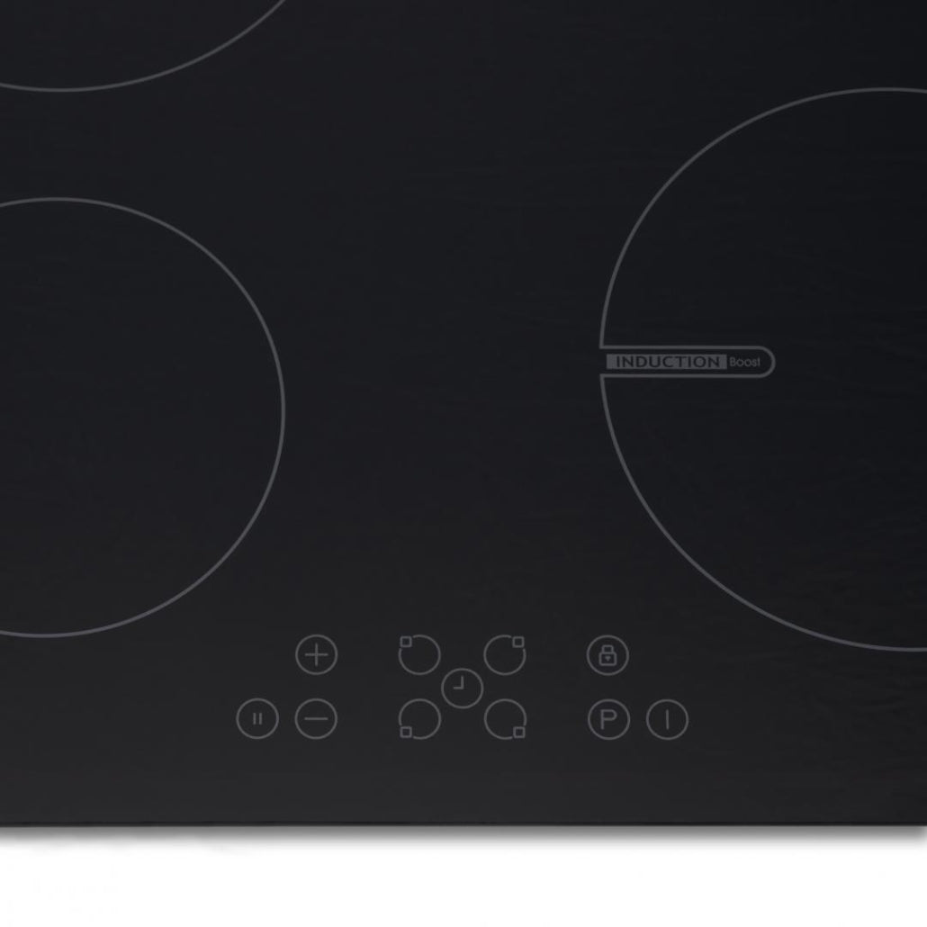 Heinner HBHI-V591BTC Inbouw Kookplaat Inductie – 60 cm – 4 kookzones – Boostfunctie – Touchbediening – Timer – Kinderslot – Zwart Glas