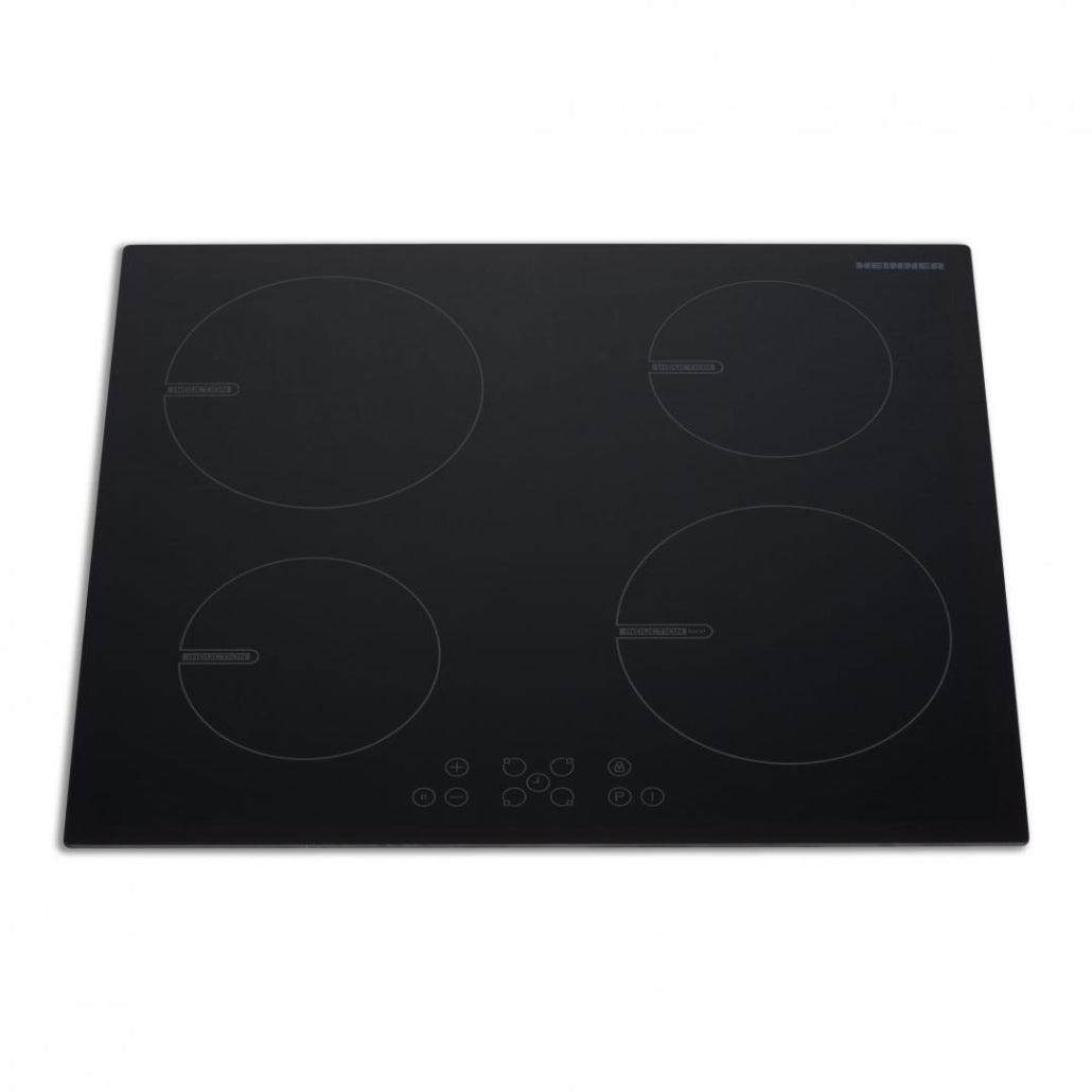 Heinner HBHI-V591BTC Inbouw Kookplaat Inductie – 60 cm – 4 kookzones – Boostfunctie – Touchbediening – Timer – Kinderslot – Zwart Glas