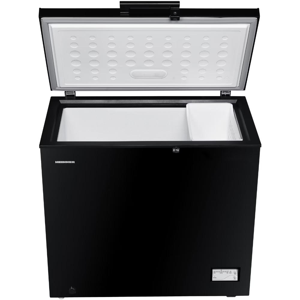 Heinner HCF-205NHSE++ Vrieskist 198L – Zilver – Super Freeze – Waterdicht LED-display – Energieklasse E – 5 Jaar Garantie