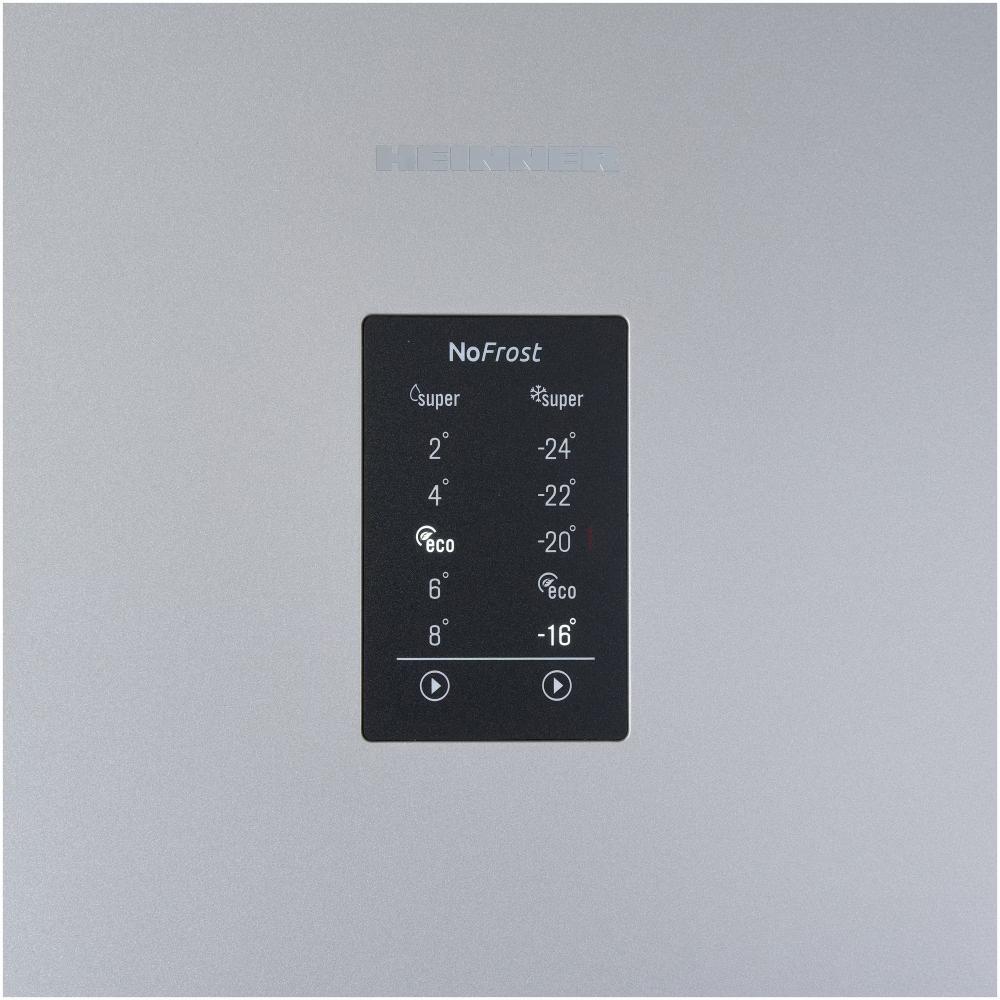 Heinner HCNF-V366SE++ 367 L Combikoelkast – No Frost Multicooling, Supervries 8 kg/24 u, LED-display, Elektronische bediening, Freezer Shield, Open-deuralarm, Chillervak, Groentelade