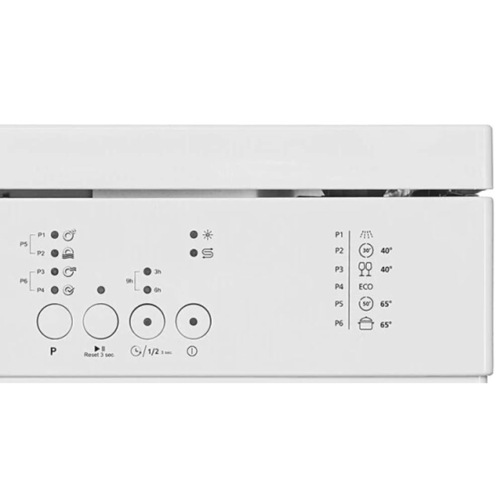 Heinner HDW-FS6006WE++ Vaatwasser Vrijstaand 12 Set 6 Programma's E
