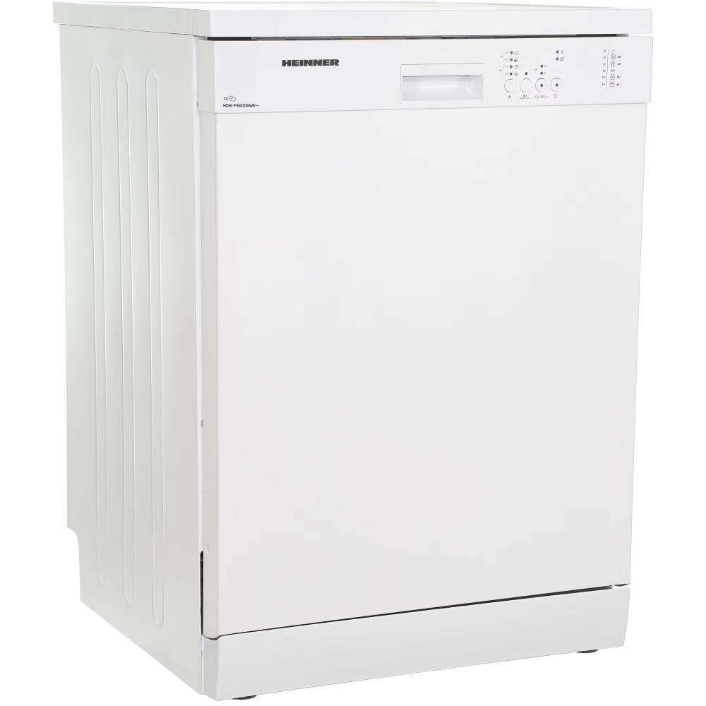 Heinner HDW-FS6006WE++ Vaatwasser Vrijstaand 12 Set 6 Programma's E