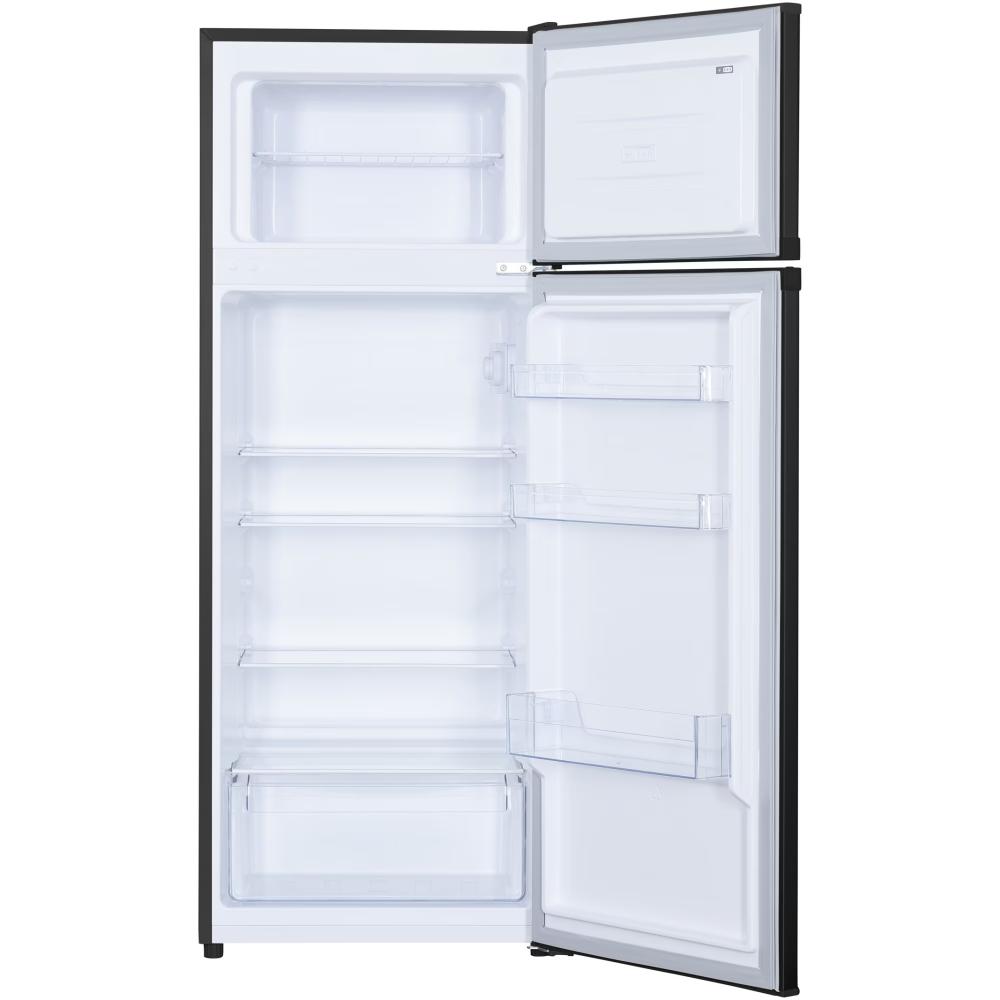 Heinner HF-H2206E++ Double Door Koelkast – 206 L, E-label, LED-verlichting, Omkeerbare Deuren