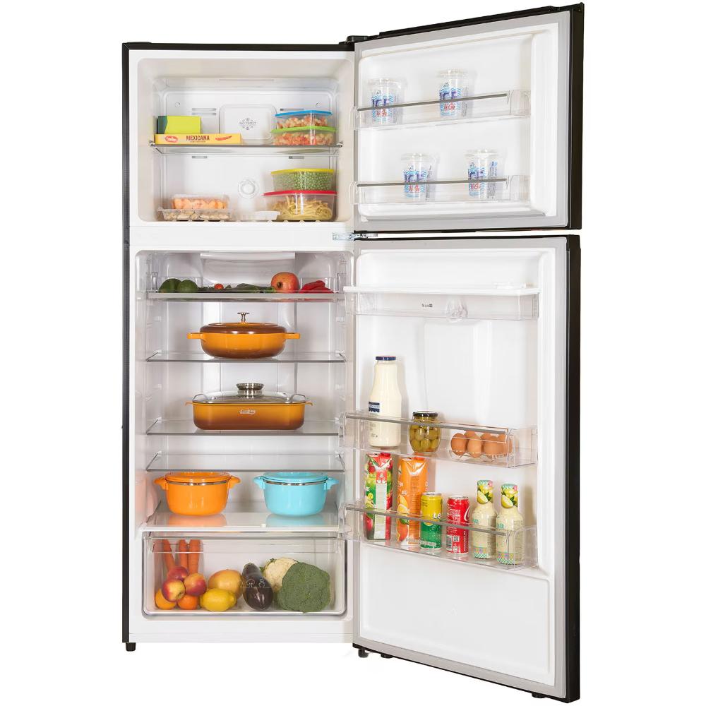 Heinner HF-HM413NFDXWDE++ combikoelkast 413 L | Full No Frost | Inverter-compressor | Waterdispenser | LED-touchdisplay | Power Cool | Donker inox-antraciet | 5 jaar garantie