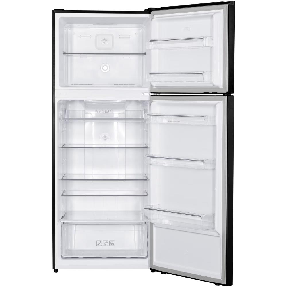 Heinner Koel-vriescombinatie 415L – Antraciet RVS – Full No Frost – Invertercompressor – Touch Display – Energieklasse E – 5 Jaar Garantie