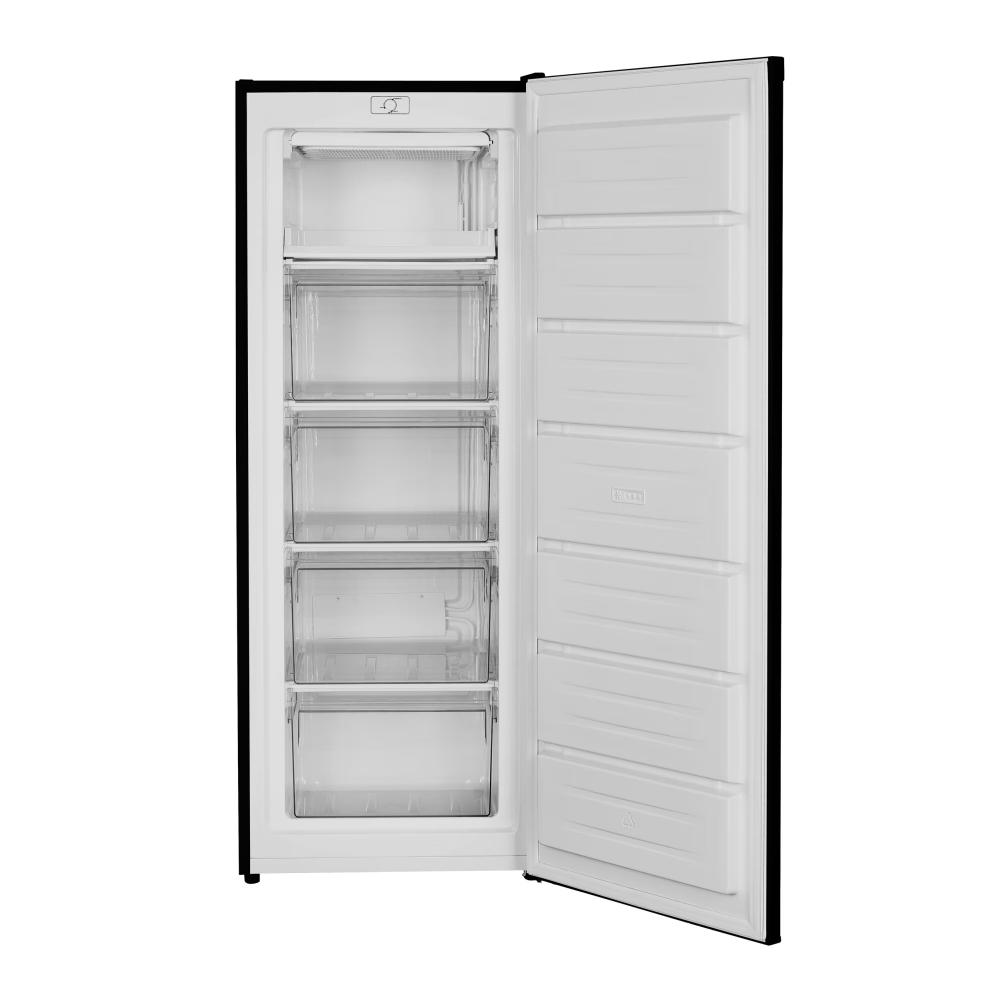 Heinner Vrijstaande Vriezer – Vrieskast 168 liter - 5 Vriesvakken - Energieklasse E - Verstelbare Thermostaat - Deur Links/Rechts - 5 Jaar Garantie - Zilver