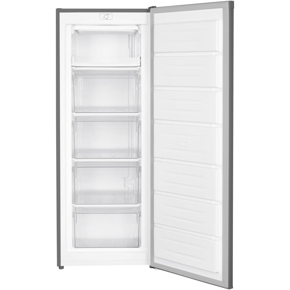 Heinner Vrijstaande Vriezer – Vrieskast 168 liter - 5 Vriesvakken - Energieklasse E - Verstelbare Thermostaat - Deur Links/Rechts - 5 Jaar Garantie - Zilver