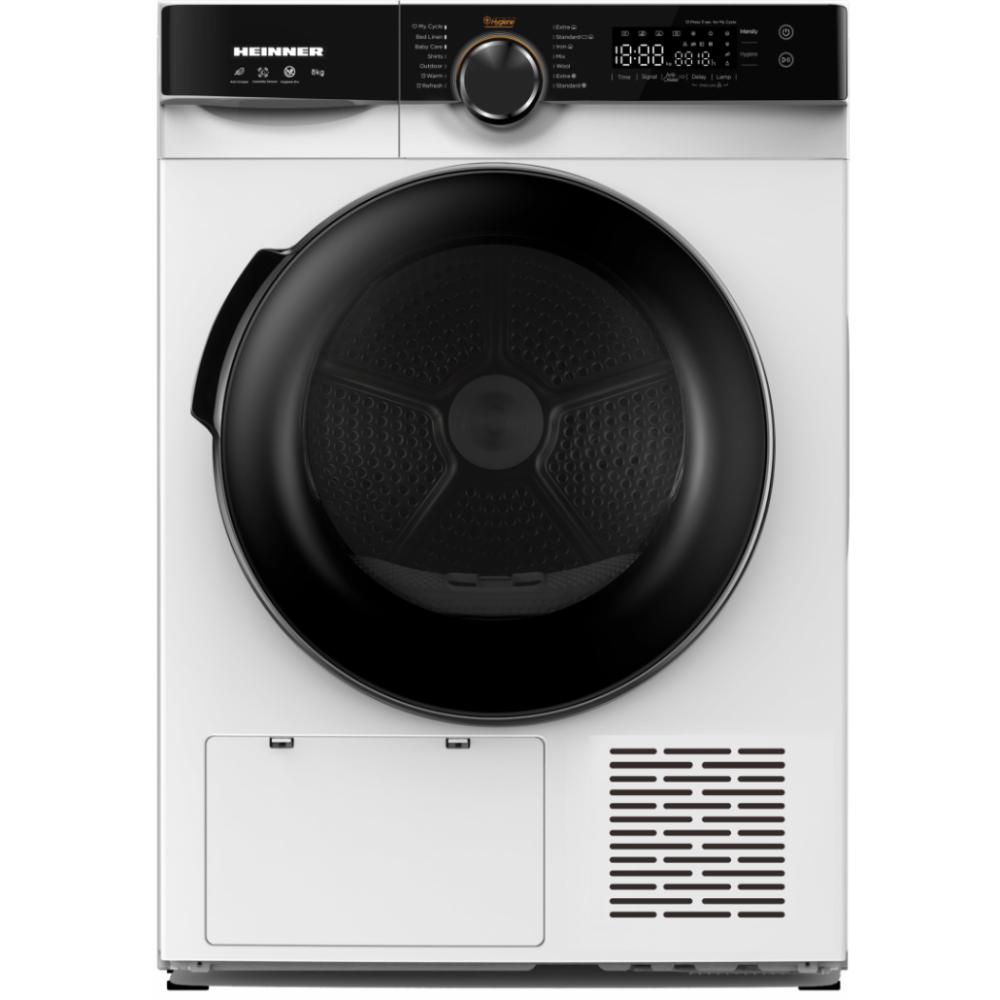 Heinner Warmtepompdroger - 14 Programma's - Antikreukfunctie - LED display - Trommelverlichting