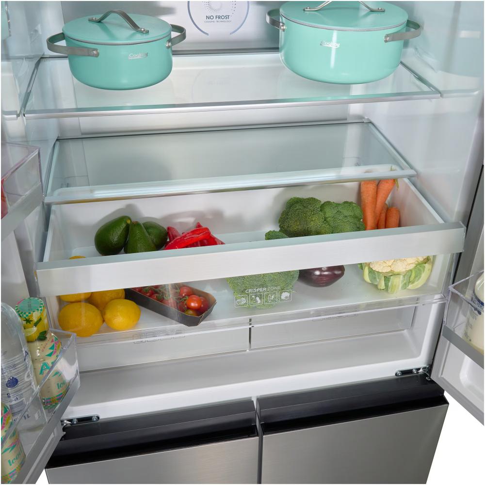 Heinner HSBS-HM522MDNFXE++ Side-by-Side Multidoor Koelkast | Full No Frost-systeem, MultiClimate-systeem met drie zones, Inverter-compressor – 5 Jaar Garantie