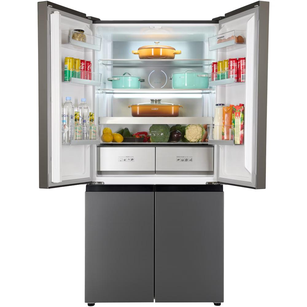 Heinner HSBS-HM522MDNFXE++ Side-by-Side Multidoor Koelkast | Full No Frost-systeem, MultiClimate-systeem met drie zones, Inverter-compressor – 5 Jaar Garantie