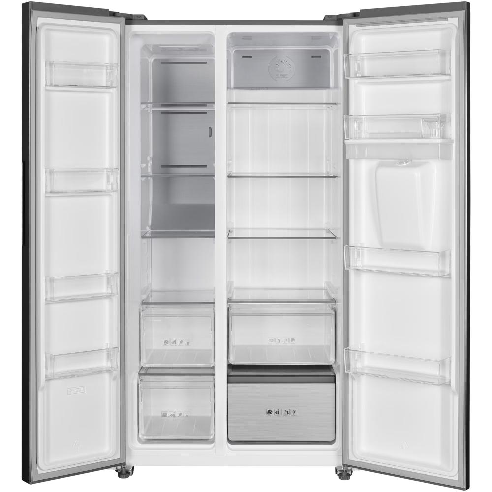 Heinner HSBS-HM592NFDXWDE++ Side-by-Side Koelkast | Full No Frost-systeem, Inverter-compressor, MultiClimate 3-zones, Waterdispenser – 5 Jaar Garantie