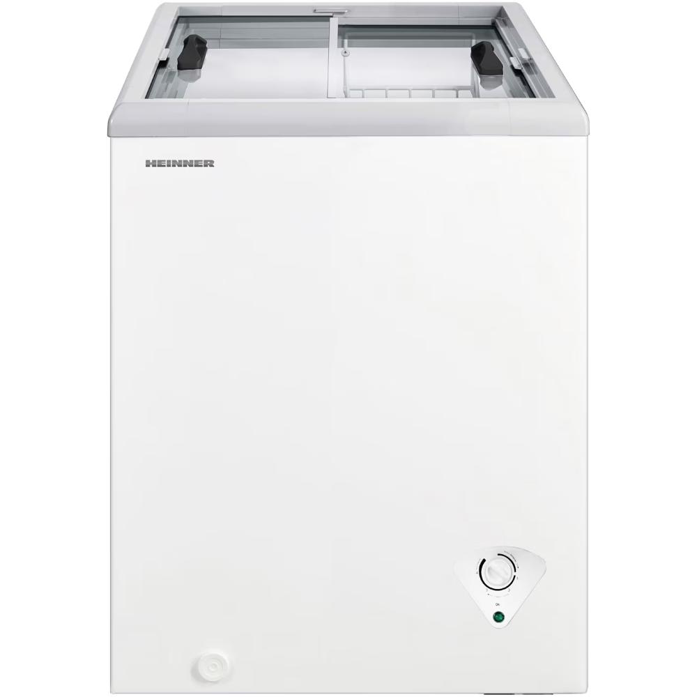 Heinner HSF-M84WHC Vrieskist 84L – Convertible Koelkast/Vriezer, Super Freeze, Glazen Deksel – 5 Jaar Garantie