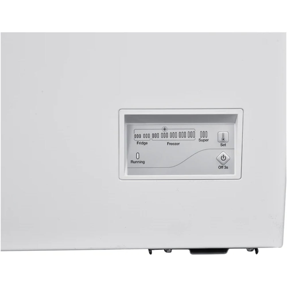 Heinner – HCF-HM371CE++ – Vrieskist – 371 Liter – Supervriezen – Low Frost – Digitale Thermostaat – LED Verlichting – Op Wieltjes – Wit