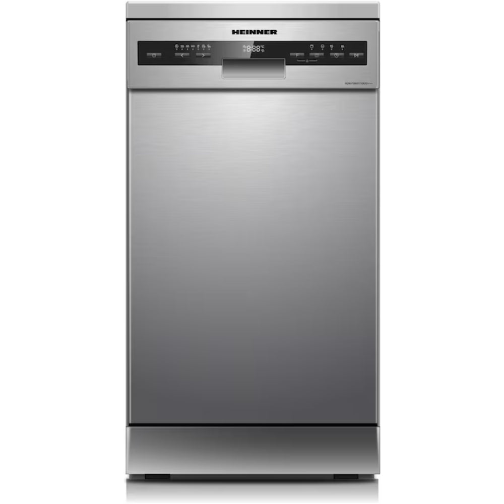 Heinner Vrijstaande Vaatwasser - 10 Couverts - Digitaal Display - 7 Wasprogramma's - Dual Zone