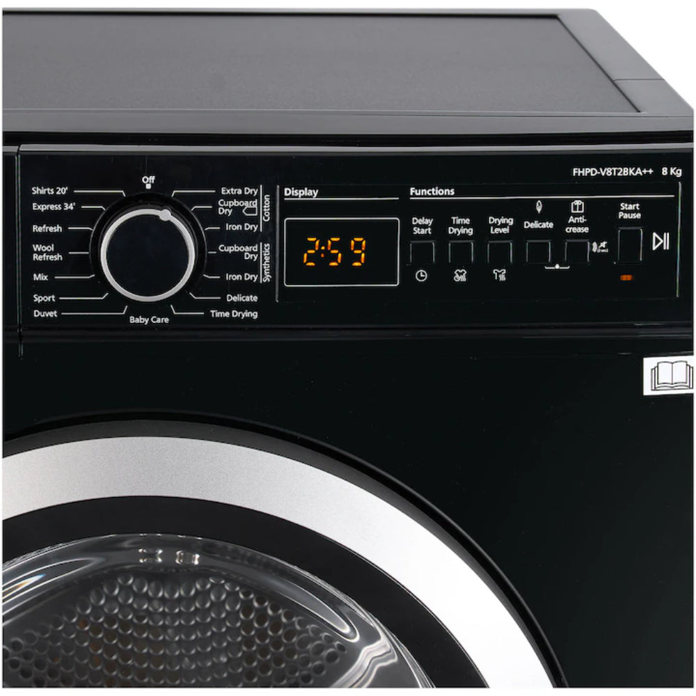 Fram Warmtepompdroger - Wasdroger - 15 Programma's - LED display