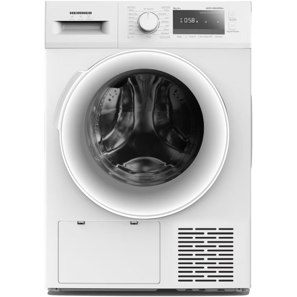Heinner Warmtepompdroger - 16 Programma's - Antikreukfunctie - LED display