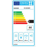 Heinner Onderbouw Afzuigkap - 60cm - 3 standen - 209,7 m³/u - LED-verlichting