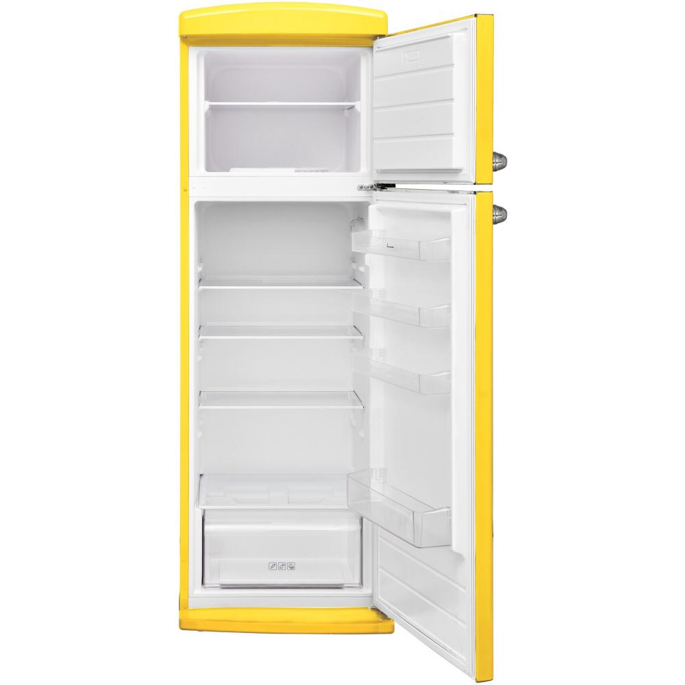 Fram – Koel‑vriescombinatie – 311 L, Energieklasse E – Mechanische thermostaat – LED‑verlichting – Bordeaux