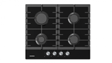 Heinner HBH-M421IRFGBK Inbouw Gaskookplaat 4-pits Zwart Glas