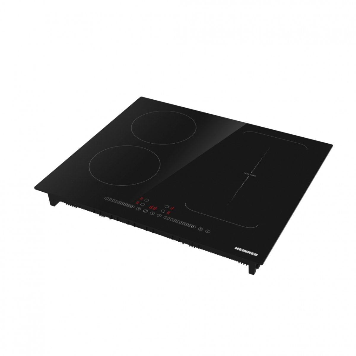 Heinner HBHI-M4ZB1FXTC Inbouw Keramische Kookplaat - 4 Zones, Touch Control, Zwart Glas