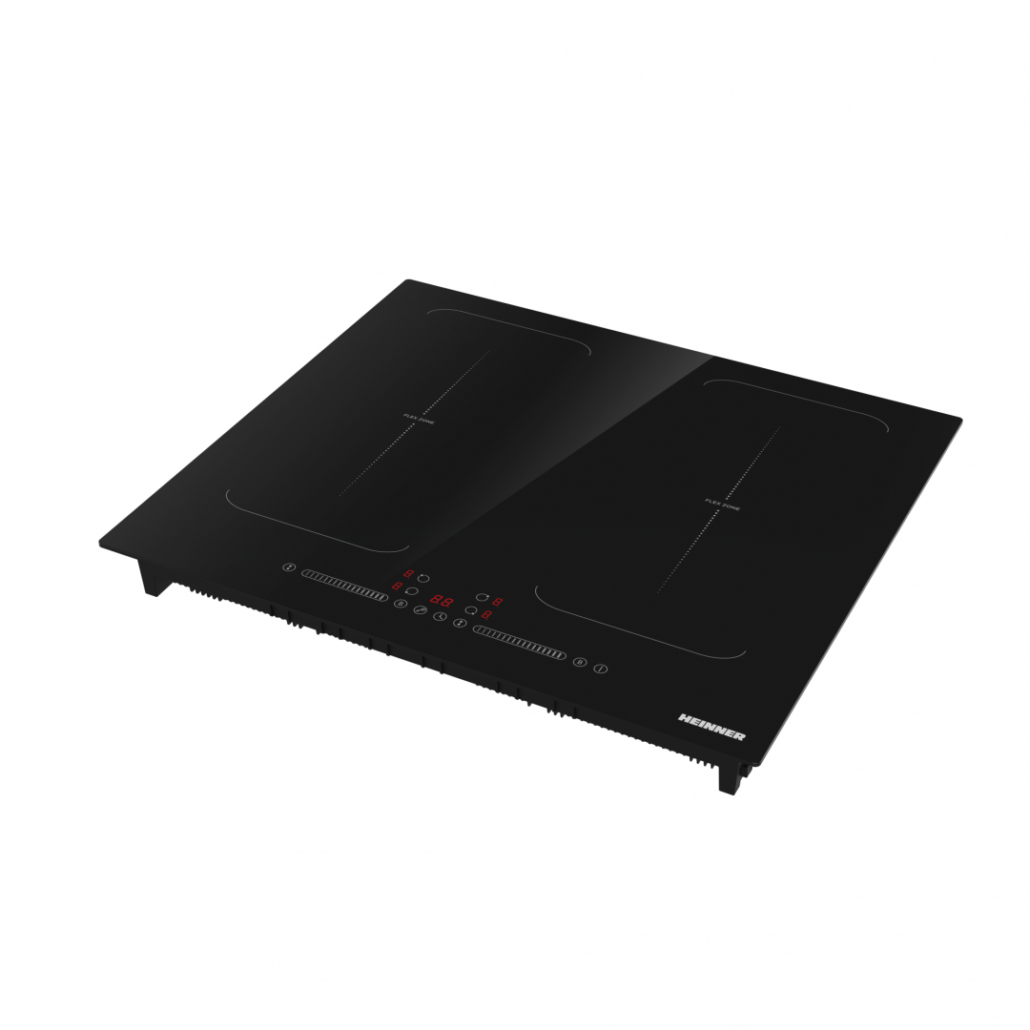 Heinner Inbouw Inductiekookplaat - 60 cm - 4 Kookzones - Boostfunctie - Slider Touchbediening - Timer - Kinderslot - Automatische Panherkenning - Zwart