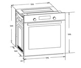Heinner HBO-S567LDTGC-IX oven 56 l Roestvrijstaal