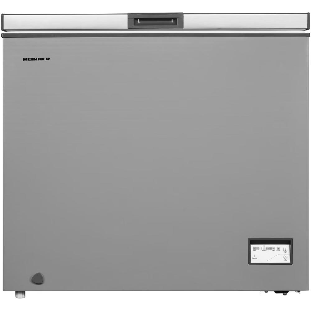 Heinner HCF-205NHSE++ Vrieskist 198L – Zilver – Super Freeze – Waterdicht LED-display – Energieklasse E – 5 Jaar Garantie