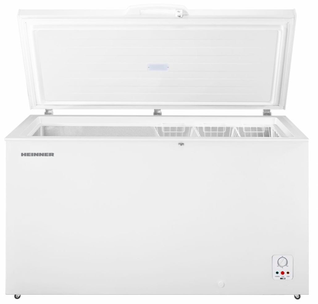 Heinner Vrieskist op Wielen met Thermostaat - 420 Liter - Inverter compressor - Low Frost - 40dB - LED verlichting - Energieklasse E - Wit
