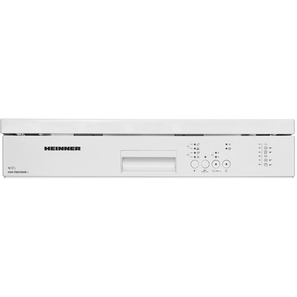 Heinner HDW-FS6006WE++ Vaatwasser Vrijstaand 12 Set 6 Programma's E