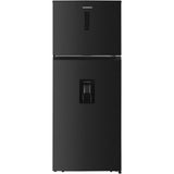 Heinner HF-HM413NFDXWDE++ combikoelkast 413 L | Full No Frost | Inverter-compressor | Waterdispenser | LED-touchdisplay | Power Cool | Donker inox-antraciet | 5 jaar garantie