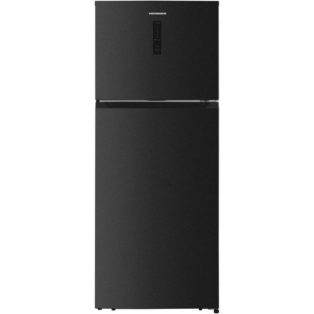 Heinner Koel-vriescombinatie 415L – Antraciet RVS – Full No Frost – Invertercompressor – Touch Display – Energieklasse E – 5 Jaar Garantie