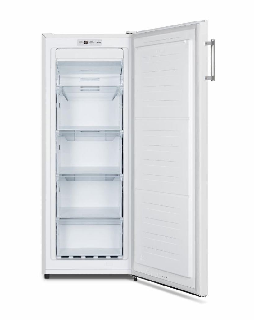 Heinner Vrijstaande Vriezer met Display - 155 liter - Full No Frost - 5 vriesvakken - Vrieskast - Supervriesfunctie - 5 Jaar Garantie - Wit