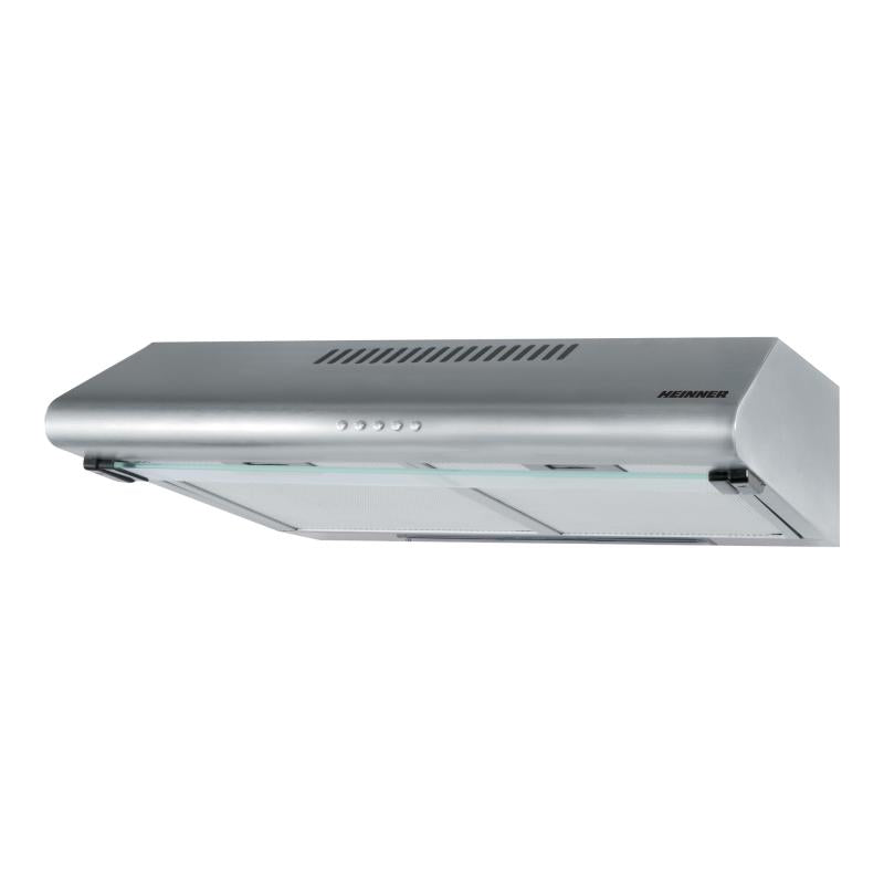 Heinner Onderbouw Afzuigkap - 60cm - 347,4 m³/u - LED-verlichting - Energieklasse C - Dubbele Motor - RVS - Zilver