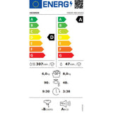 Heinner Was-droogcombinatie met Digitaal Touch Display - 1400 rpm - 14 Programma's - Wit