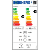 Heinner Was-droogcombinatie met Digitaal Touch Display - 1400 rpm - 14 Programma's - Wit